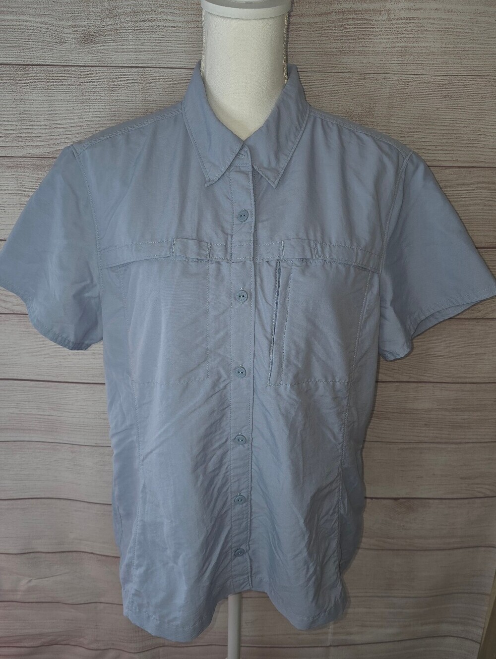 L.L. Bean Women's Tropic Wear Vented Fishing Shirt Sizs XL